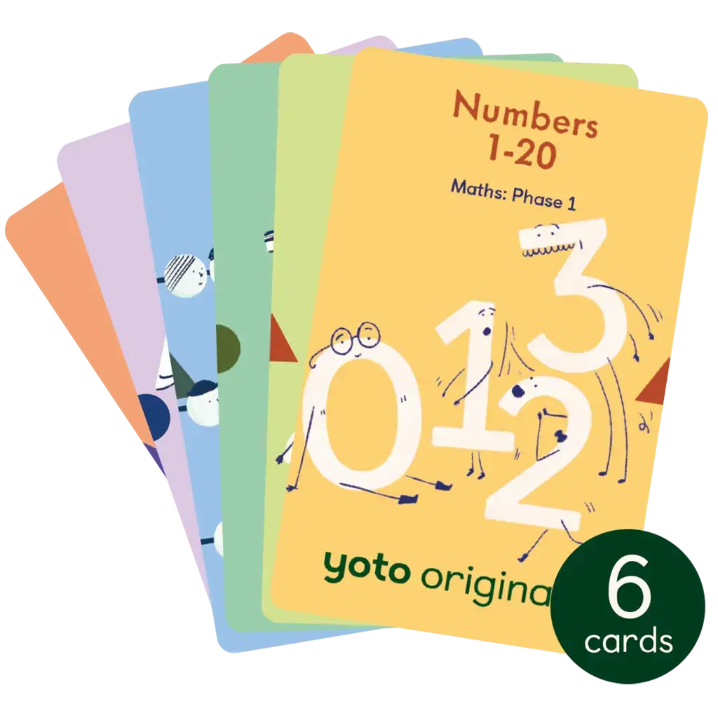Maths Phase 1 - Cards for Yoto Player / Mini (6 Cards)