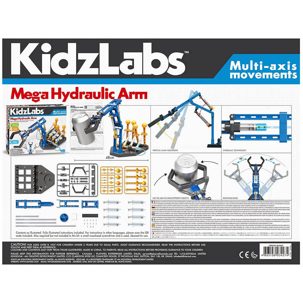 Mega Hydraulic Arm Kit - Kidzlabs