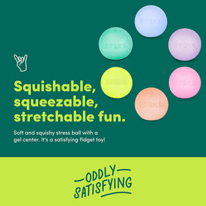 Mini Gump: the Memory Gel Stress Ball - Speks (Pack of 6)