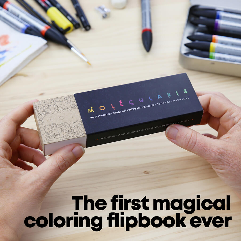 Molecularis Colouring Flipbook - Flipboku