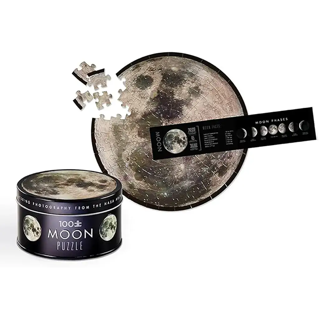Moon Nasa Jigsaw Puzzle in a Tin (100 Pieces) - Crocodile Creek