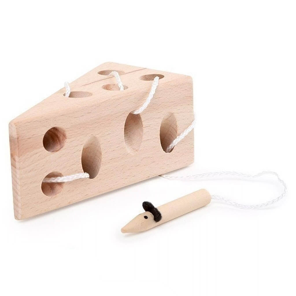 Mouse and Cheese Threading Toy - Small Foot