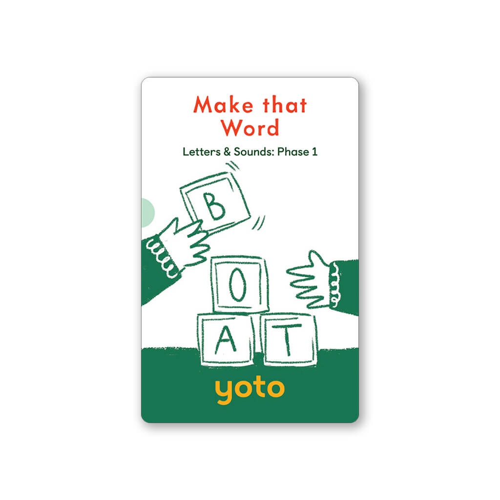 Phonics: Letters and Sounds Phase 1: Cards for Yoto Player / Mini (7 Cards)