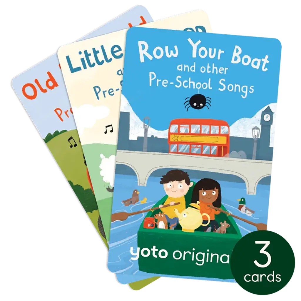 Pre-School Songs Pack - Cards for Yoto Player / Mini (3 Cards)