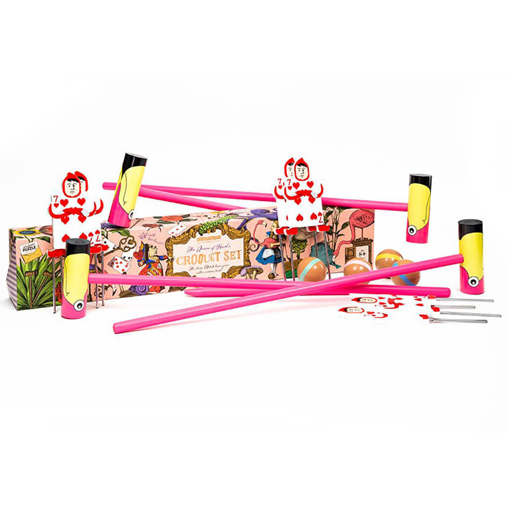 Queen of Hearts' Flamingo Croquet Set - Professor Puzzle