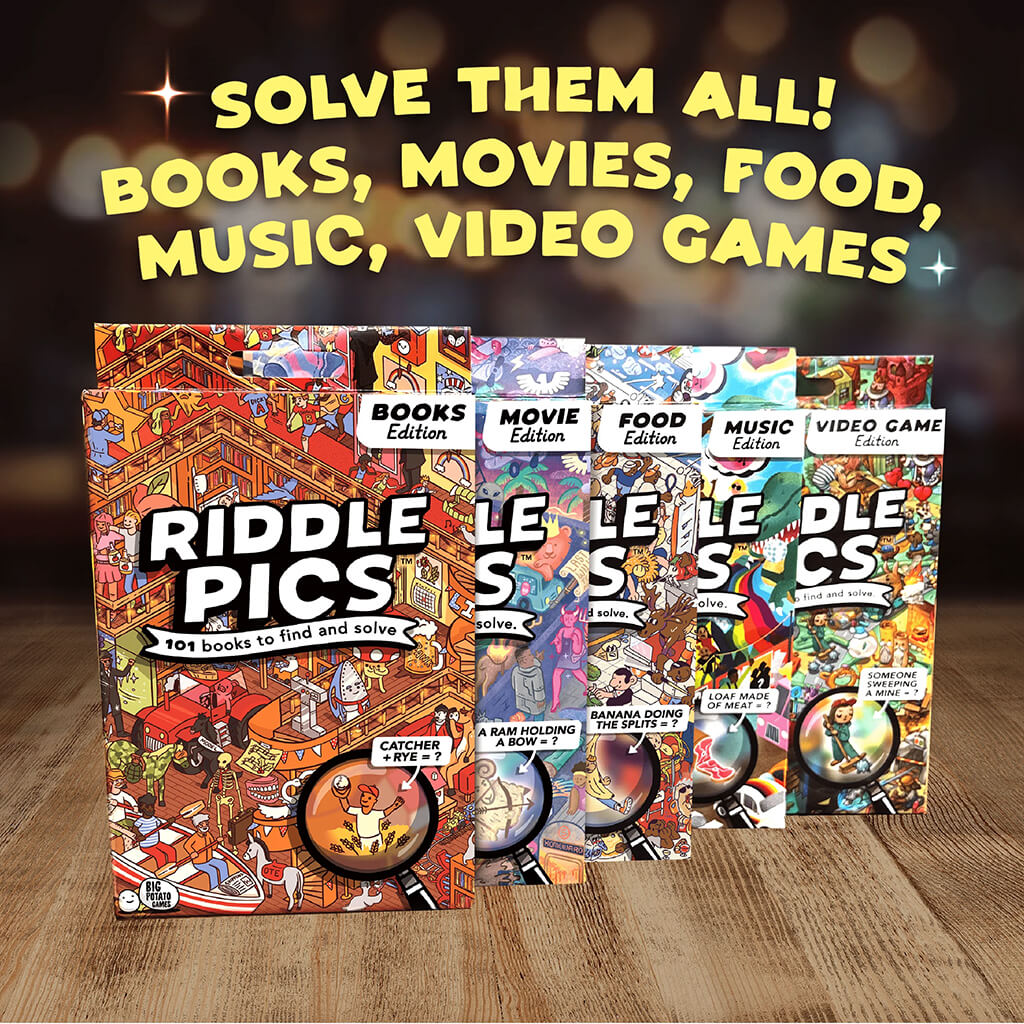Riddle Pics: Day at the Festival - Big Potato | Steam Rocket | Fun ...