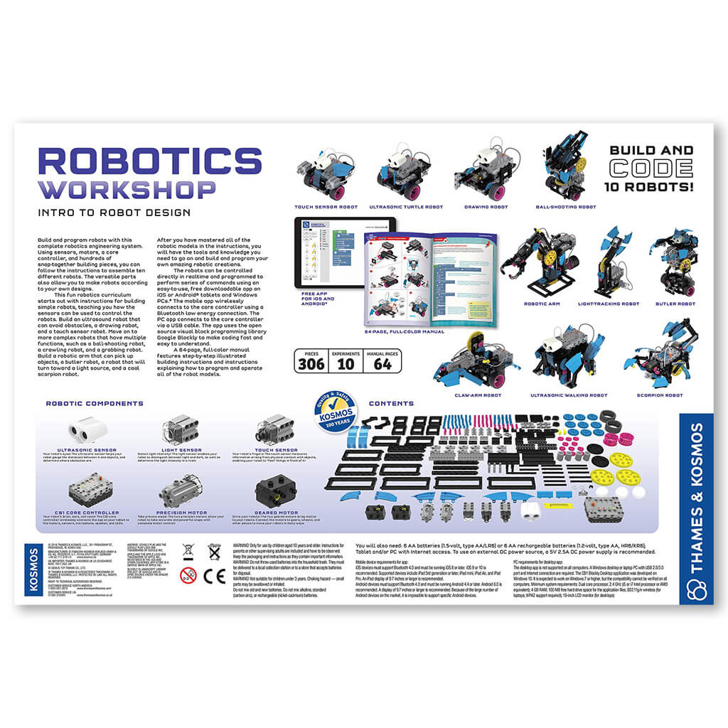 Robotics Workshop: Intro to Robot Design Experiment Kit - Thames & Kosmos