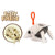 Sabre-Toothed Tiger (Smilodon) Skull Key Ring - Giant Microbes (Fuzzy Fossils)