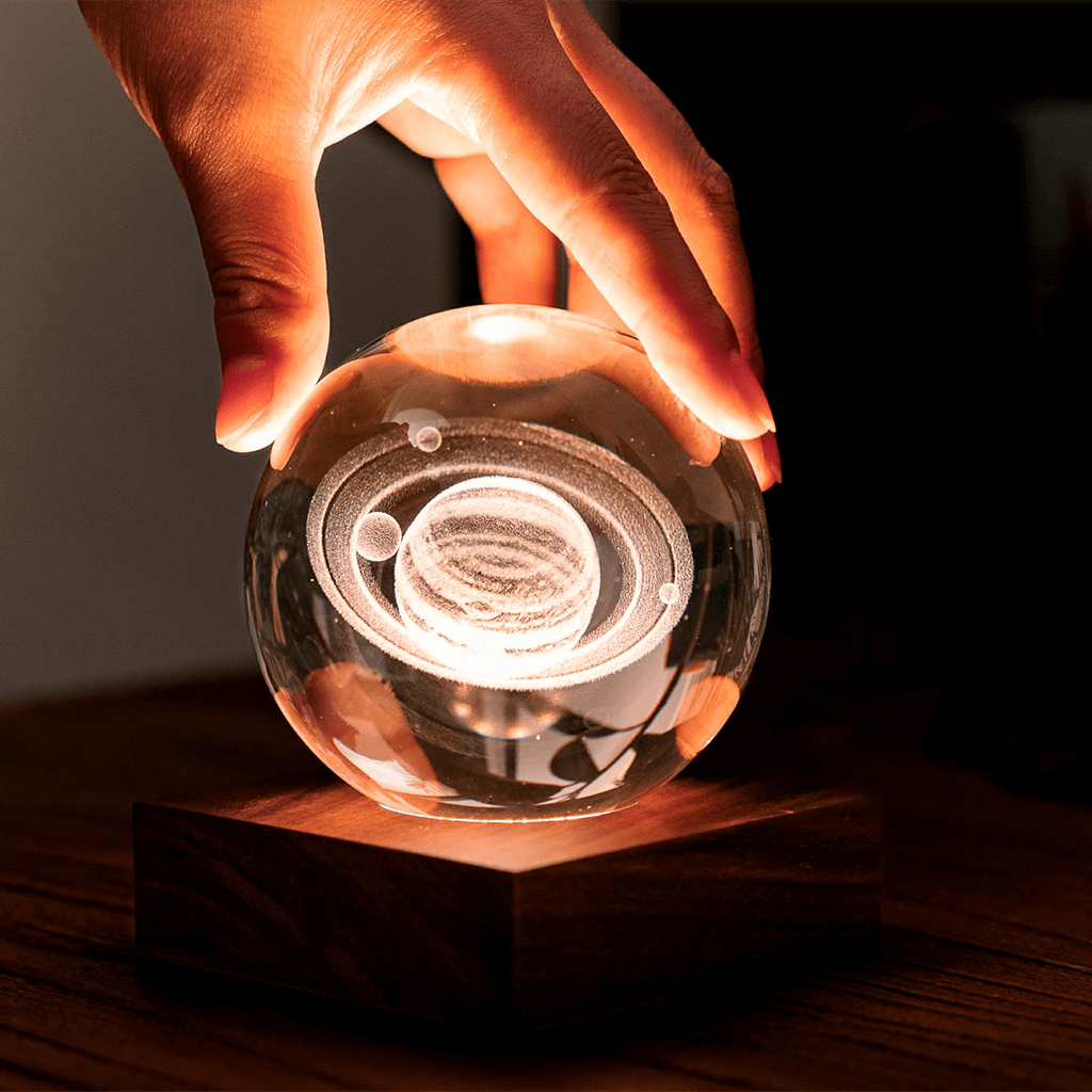 Saturn Amber Crystal Light - Gingko Design