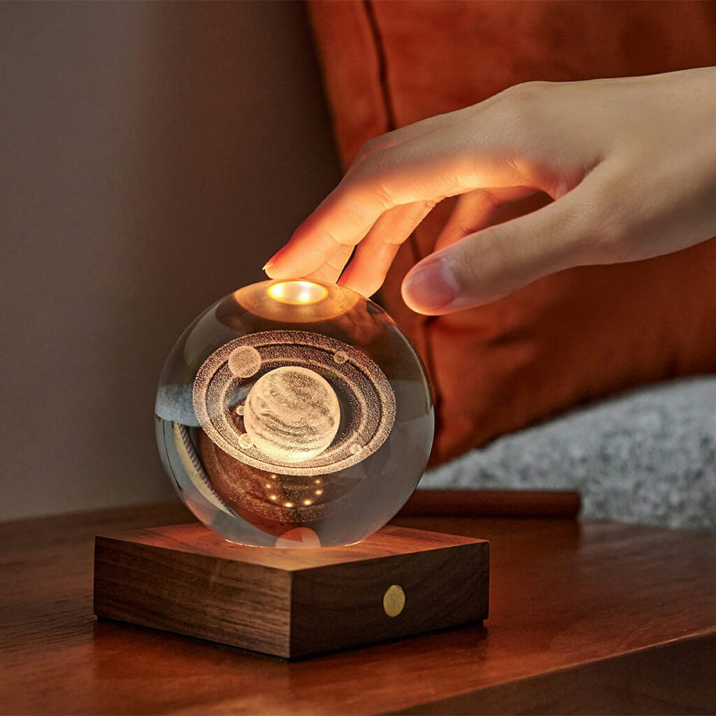 Saturn Amber Crystal Light - Gingko Design