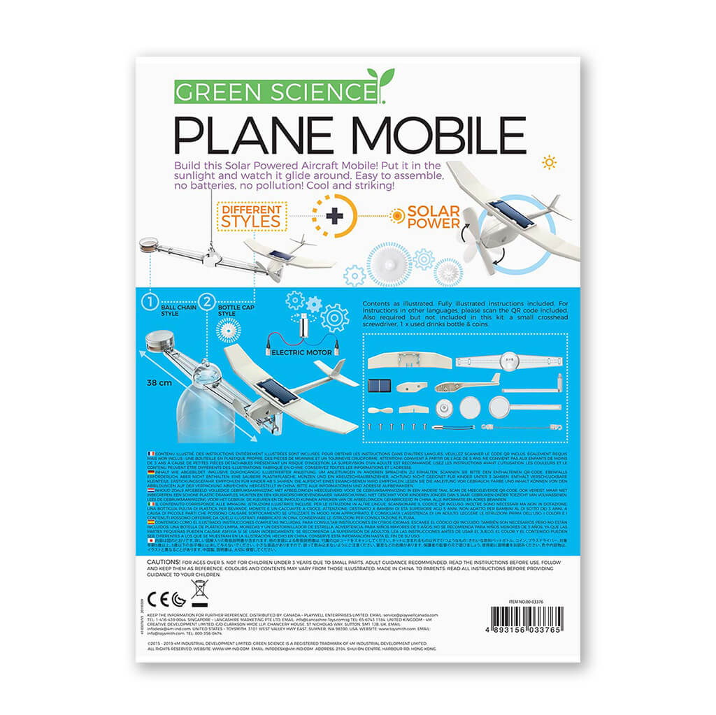 Solar Plane Mobile Kit - Green Science