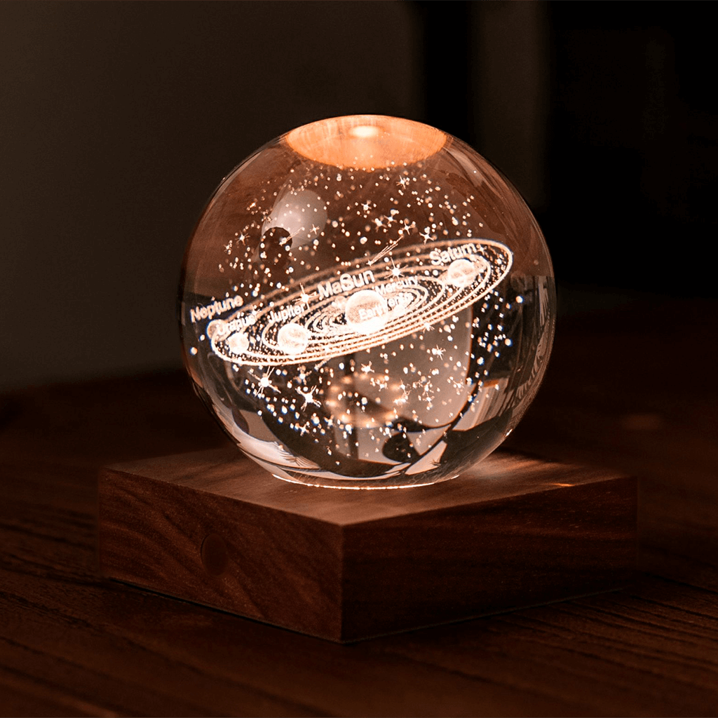 Solar System Amber Crystal Light - Gingko Design
