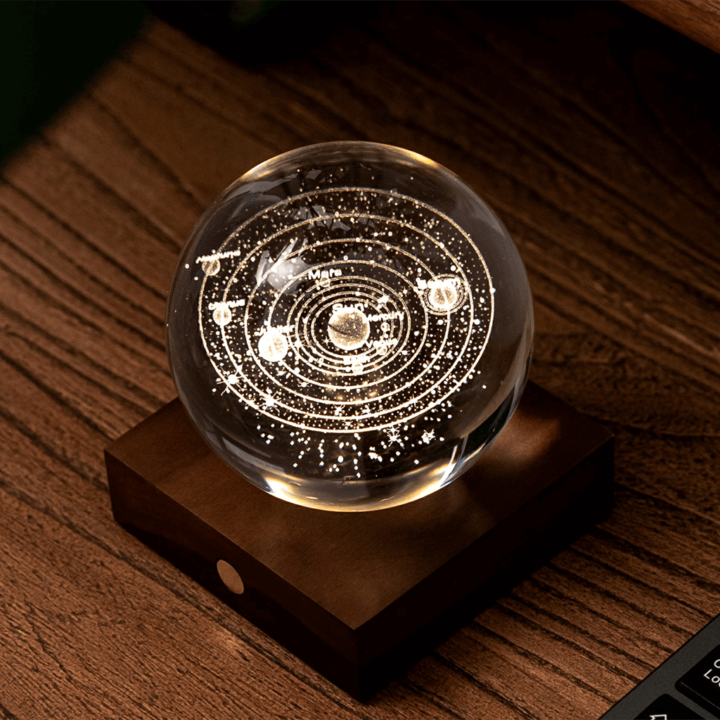 Solar System Amber Crystal Light - Gingko Design