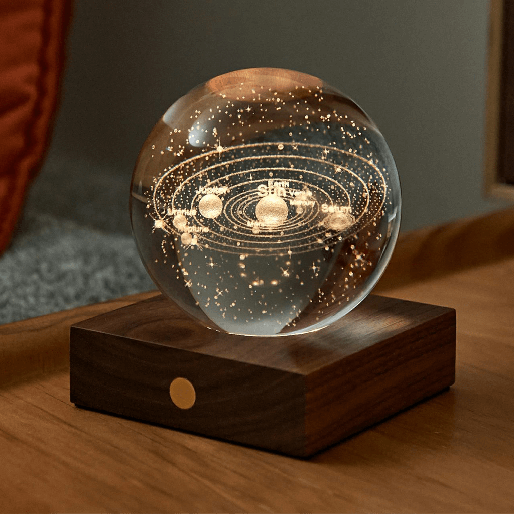 Solar System Amber Crystal Light - Gingko Design