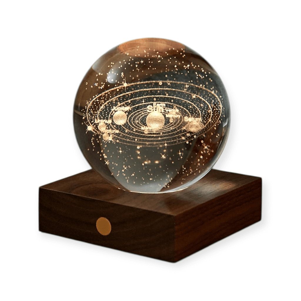 Solar System Amber Crystal Light - Gingko Design