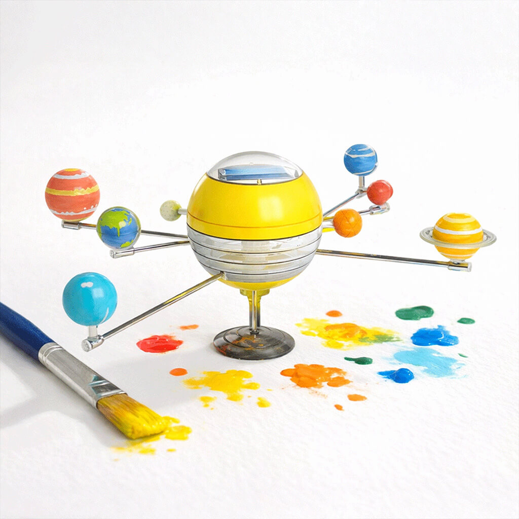 Solar-Powered Solar System Model - Construct & Create