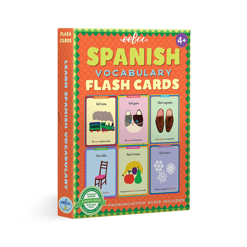 Spanish Vocabulary Flash Cards - eeBoo