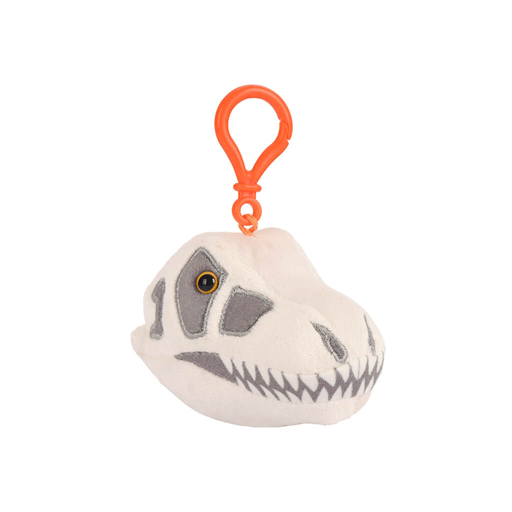 T Rex Skull Key Ring - Giant Microbes (Fuzzy Fossils)