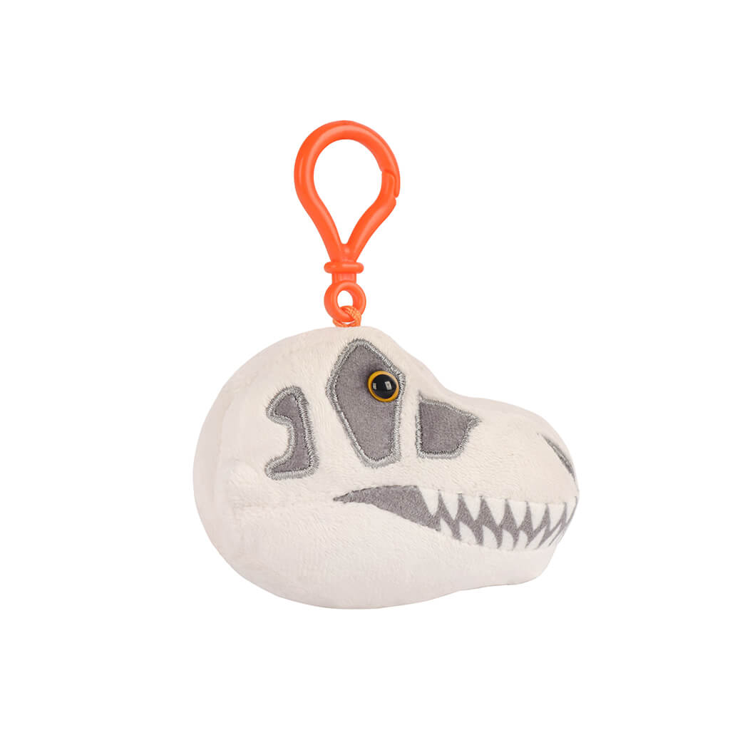 T Rex Skull Key Ring - Giant Microbes (Fuzzy Fossils)