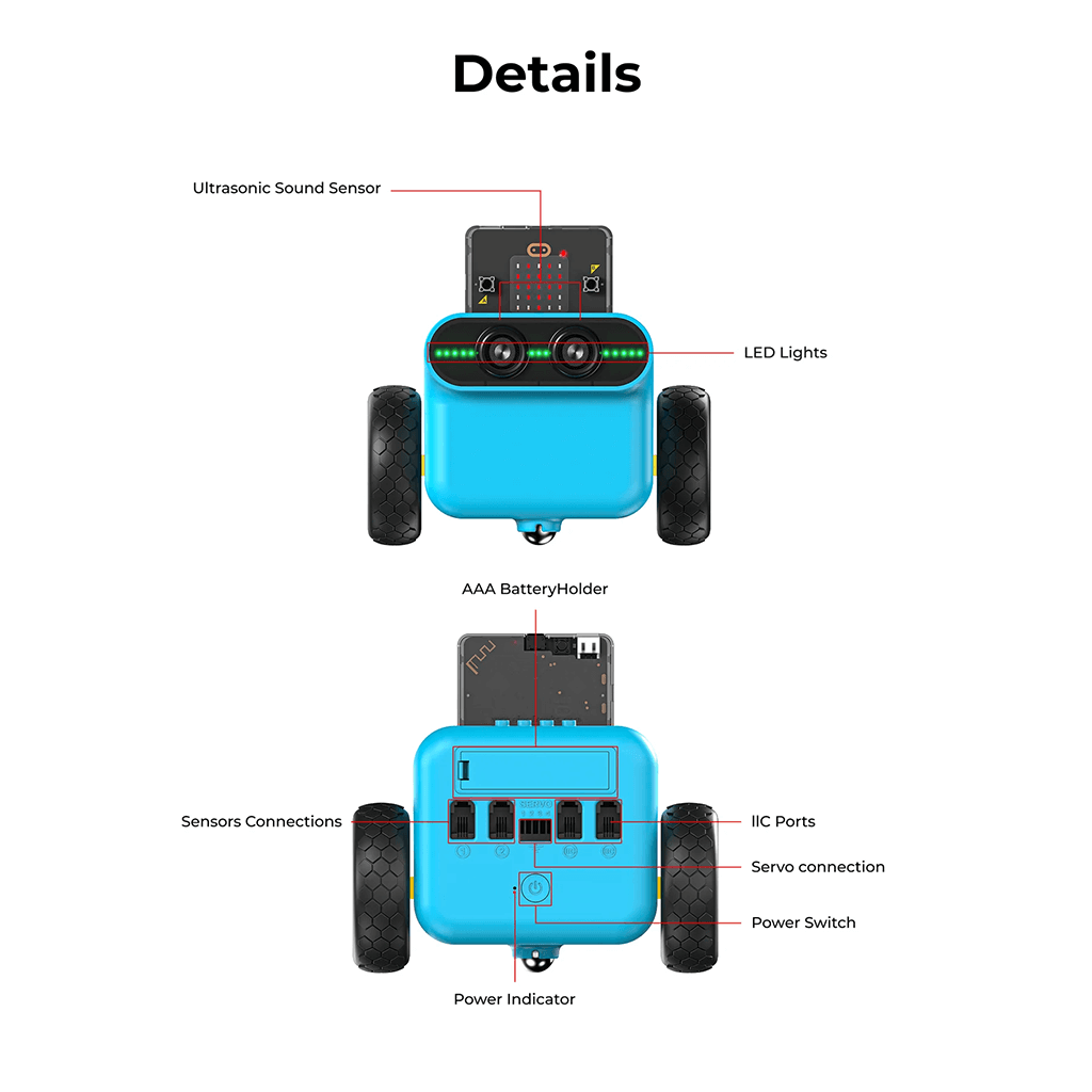 TPBot Programmable Car for micro:bit - ELECFREAKS