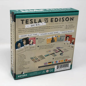 Tesla vs. Edison Duel Card Game - Artana