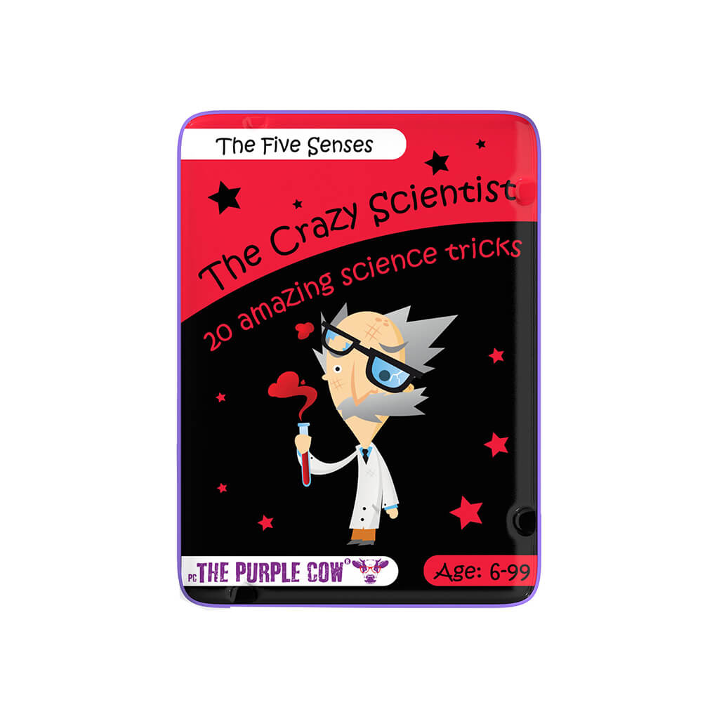The Five Senses Crazy Scientist Activity Cards - The Purple Cow