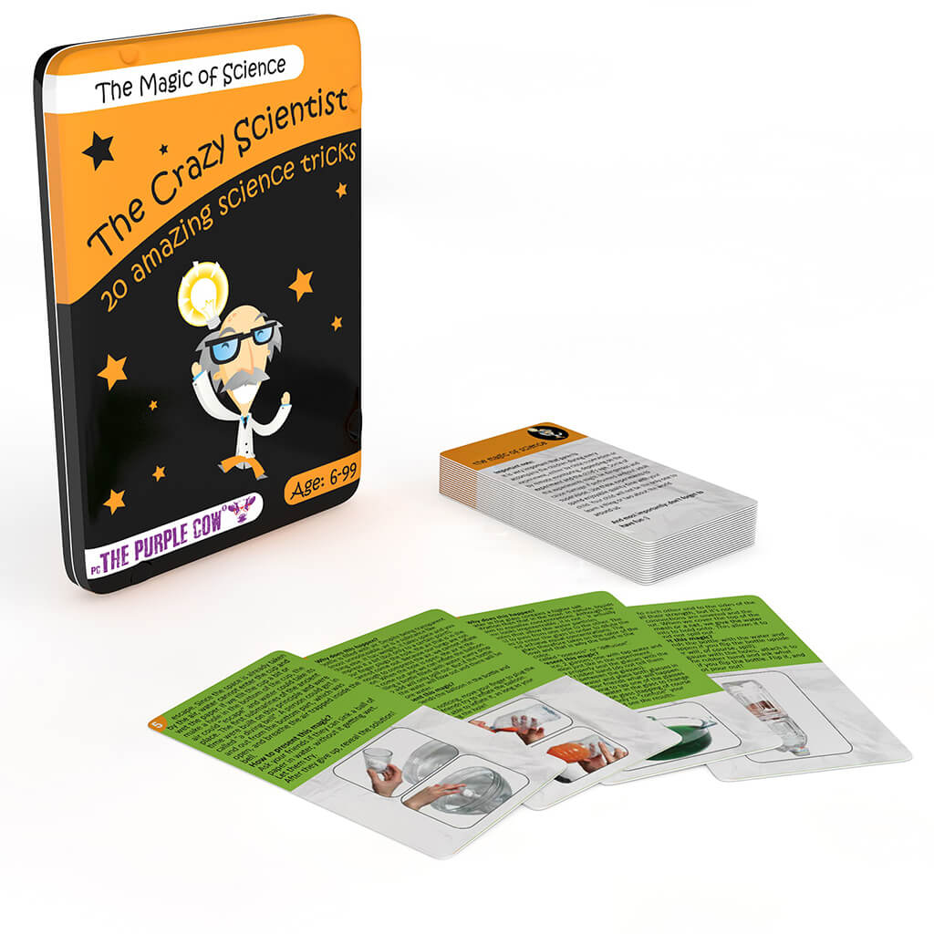 The Magic of Science Crazy Scientist Activity Cards - The Purple Cow