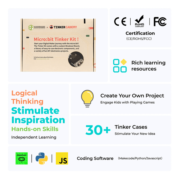 ELECFREAKS micro:bit Tinker Kit | Steam Rocket | Fun, Educational Toys ...