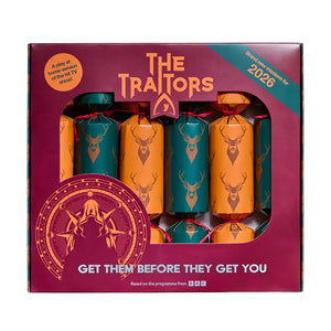 The Traitors Christmas Crackers 2026 (Set of 6) - Puzzle Post