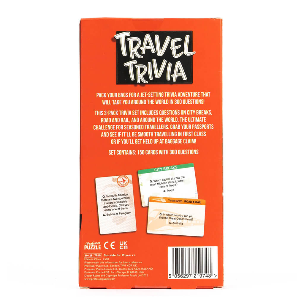 Travel Trivia Game - Professor Puzzle