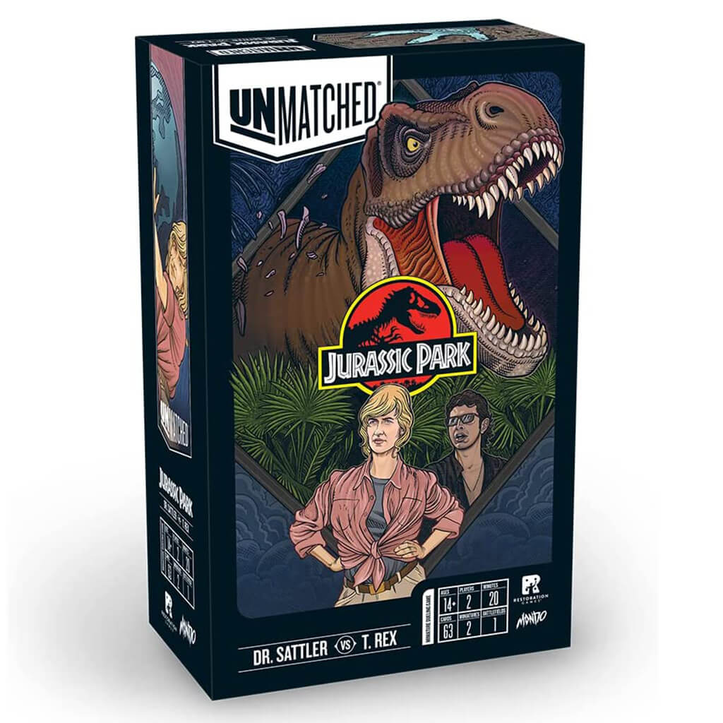Unmatched: Dr Sattler vs T. Rex (Jurassic Park) - Restoration Games