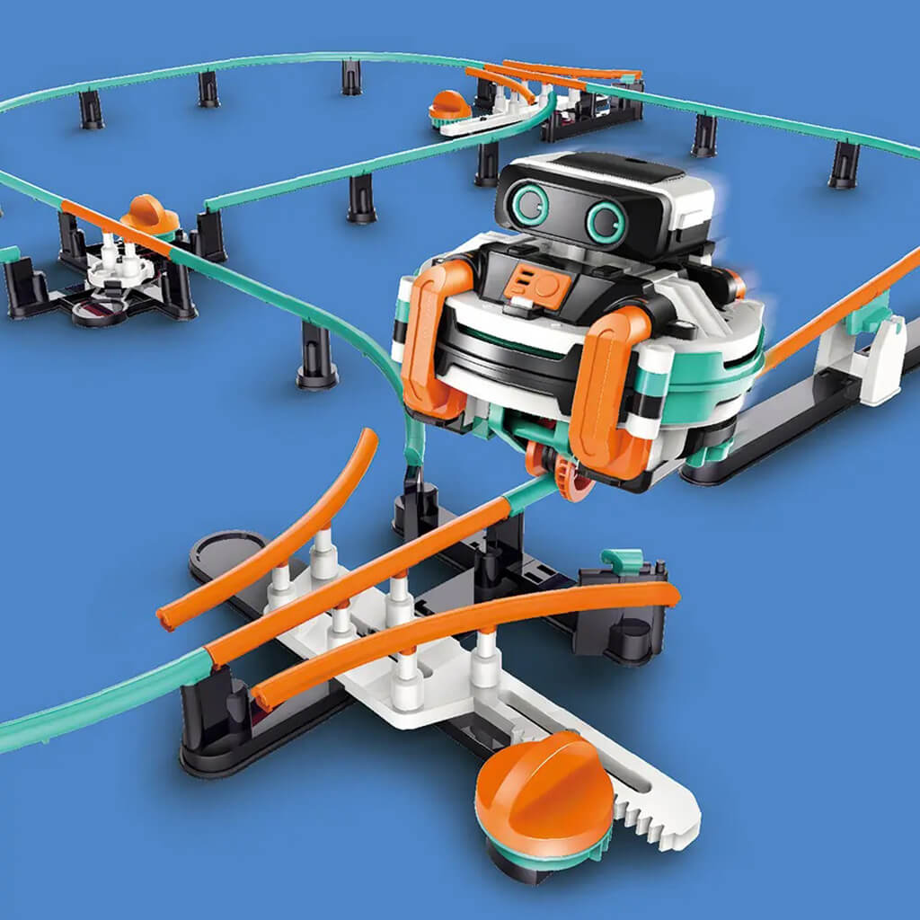 Robotics Gyroscope Wabo the Robot: Gyro Monorail Science Kit | Steam Rocket | Fun ...
