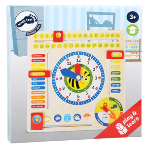 Wooden Learning Clock & Calendar - Small Foot