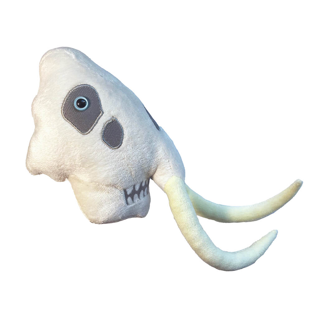 Woolly Mammoth Skull Soft Toy - Giant Microbes (Fuzzy Fossils)