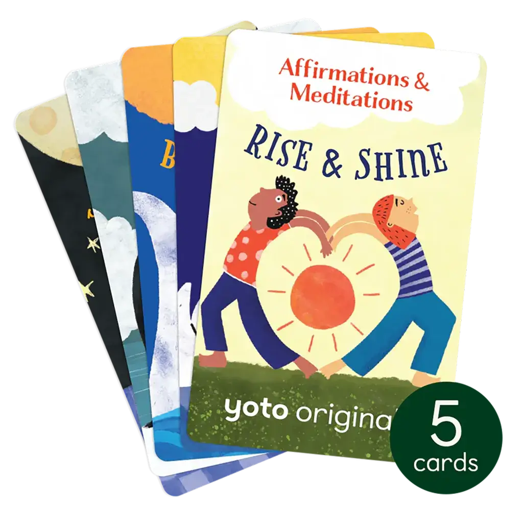 Affirmations and Meditations Pack - Cards for Yoto Player / Mini (5 Cards)