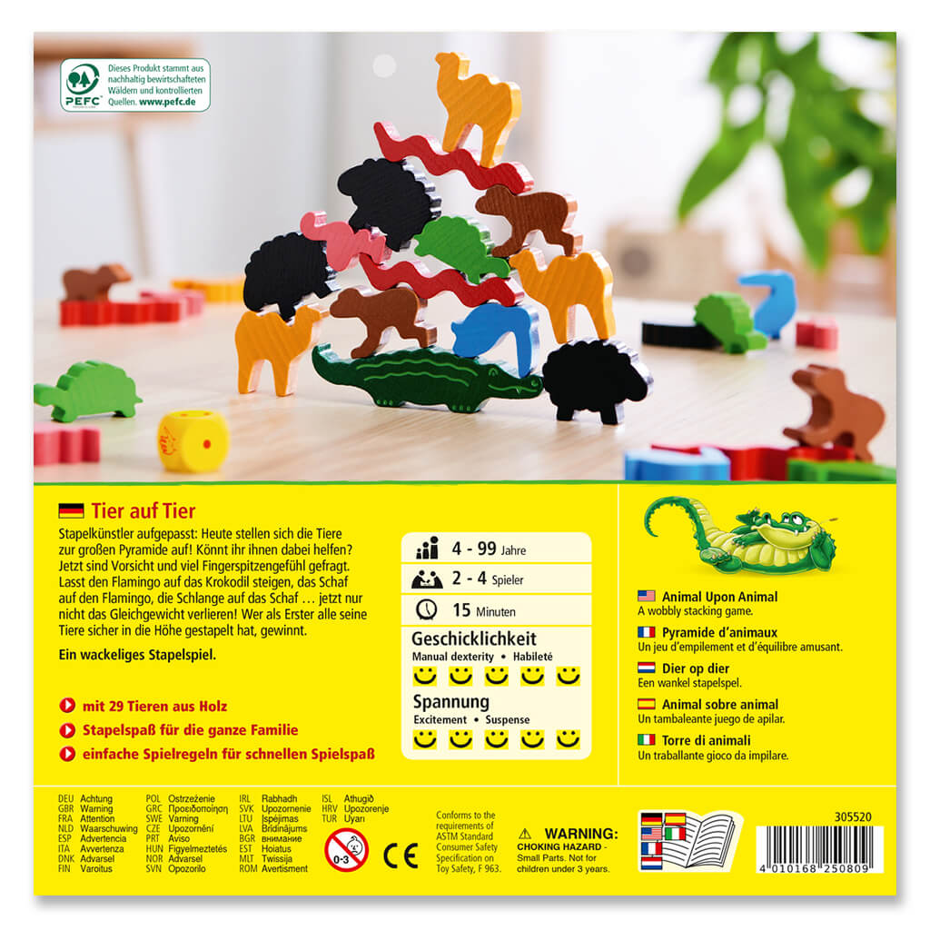 Animal Upon Animal Stacking Game - Haba