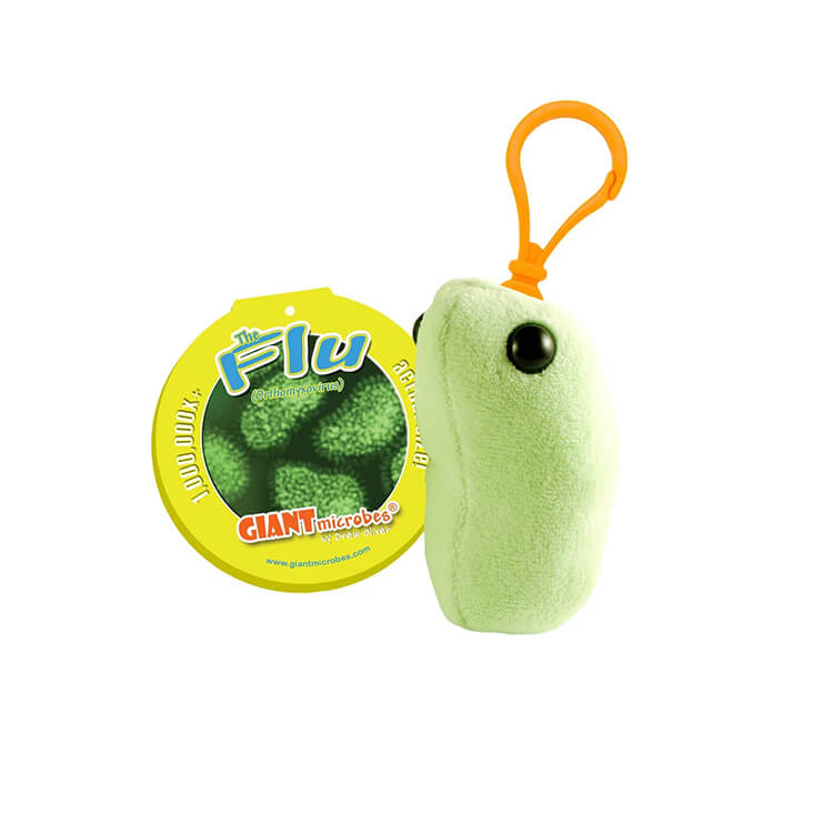 Flu (Orthomyxovirus) Key Ring - Giant Microbes