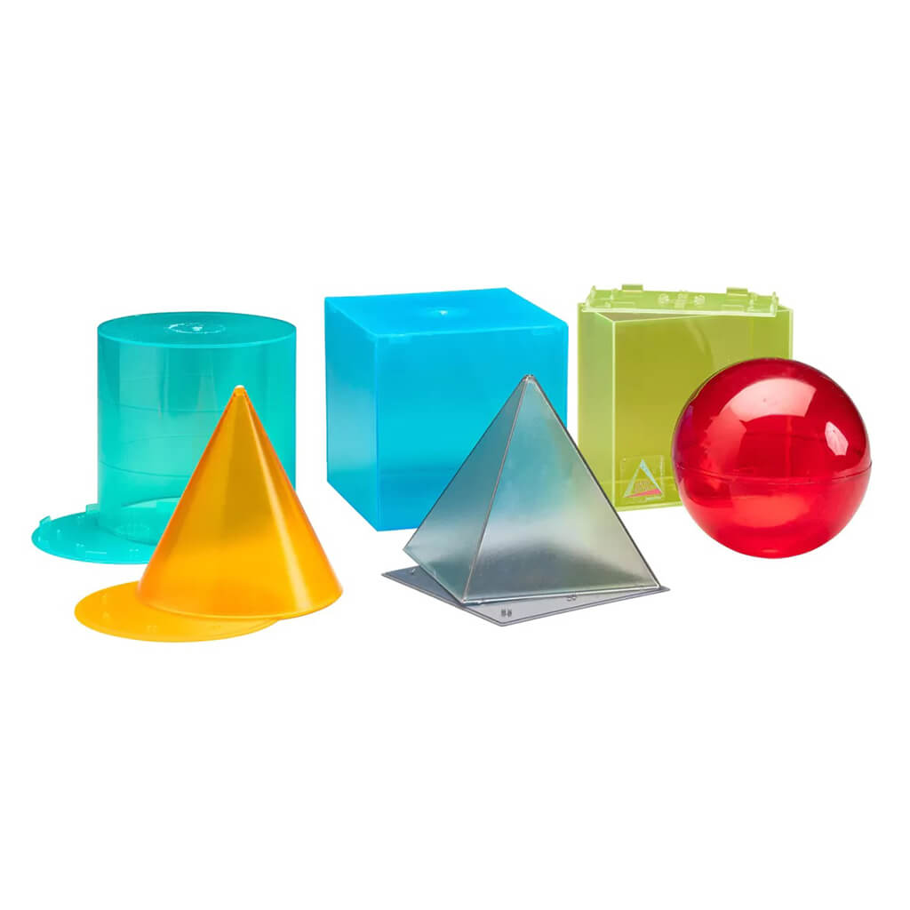 Shape Set 3D Geometric Shapes Set (6 Shapes) | Steam Rocket | Fun Educational ...