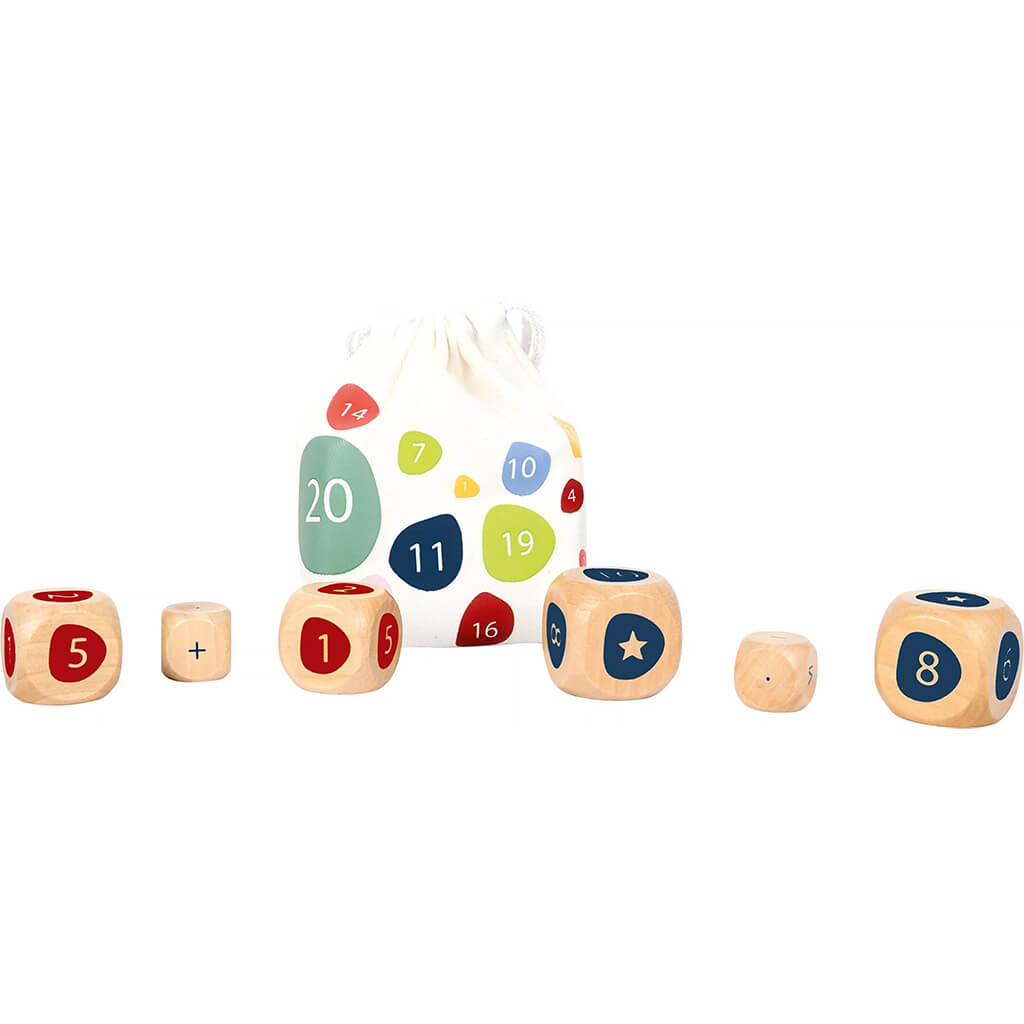 Wooden Maths Dice - Small Foot