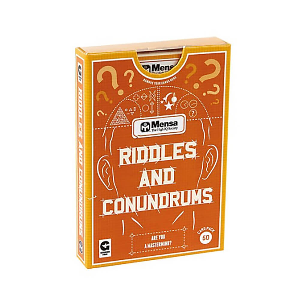 Mensa Riddles and Conundrums Cards - Ginger Fox