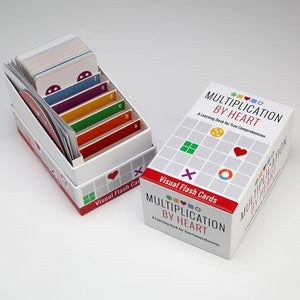 DENTED BOX: Multiplication By Heart: Visual Flash Cards for True Comprehension - Math For Love