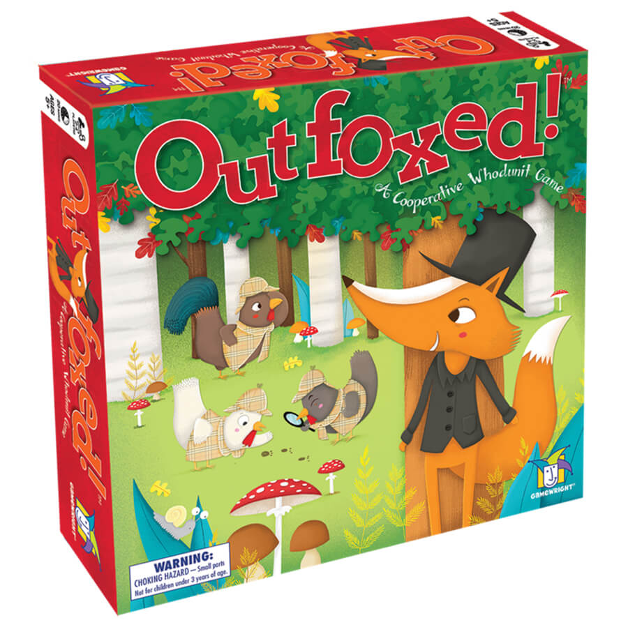 Outfoxed! Cooperative Deduction Board Game - Gamewright (DAMAGED BOX)