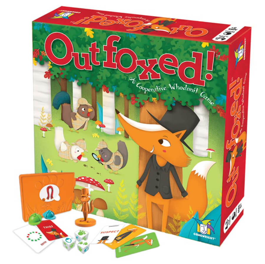 Outfoxed! Cooperative Deduction Board Game - Gamewright (DAMAGED BOX)