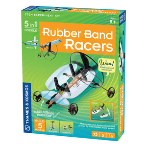 Rubber Band Racers: STEM Experiment Kit - Steam Rocket