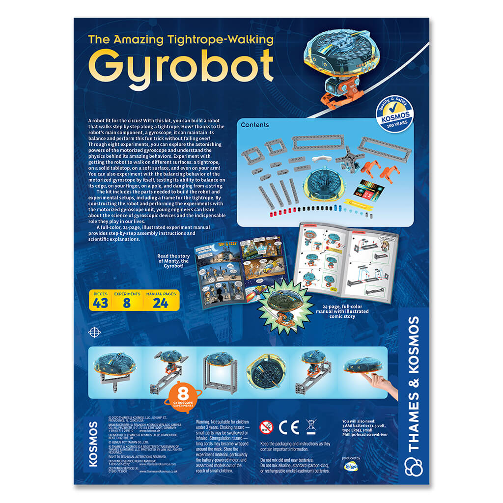 The Amazing Tightrope Walking Gyrobot - Steam Rocket