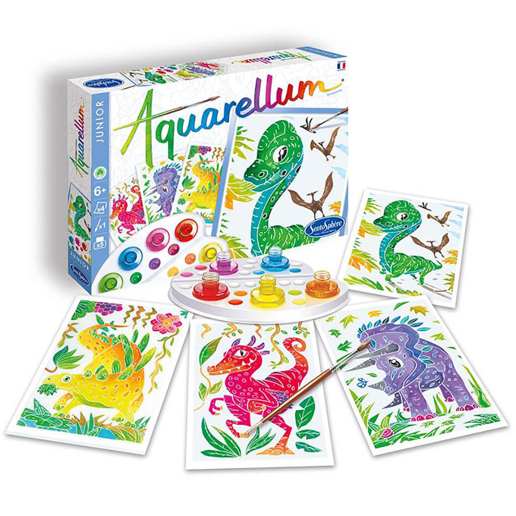Aquarellum Junior Painting Set: Dinosaurs Medium - Sentosphere