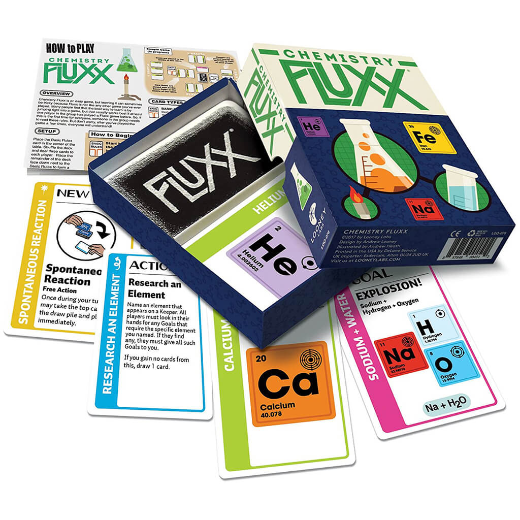 Chemistry Fluxx Card Game - Steam Rocket