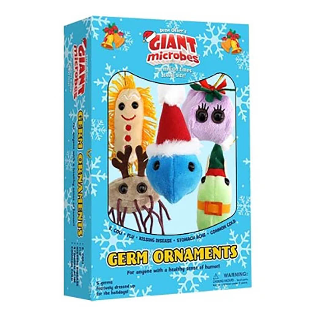 Christmas Germs Ornaments Gift Box Set - Giant Microbes