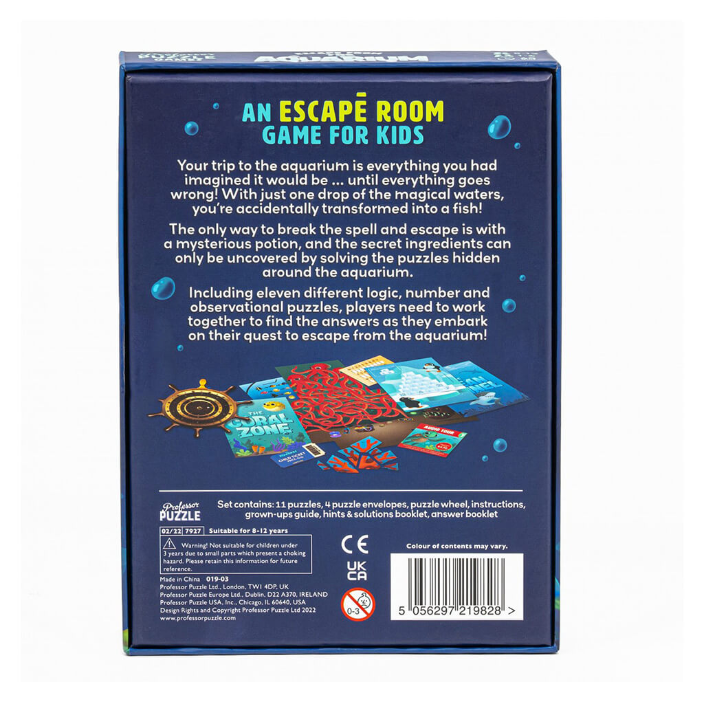 Escape from the Aquarium: Escape Room Games for Kids - Professor Puzzle