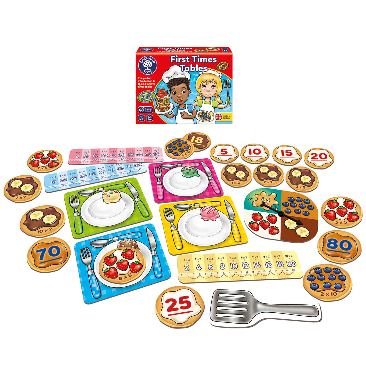 First Times Tables Maths Game Orchard Toys Steam Rocket